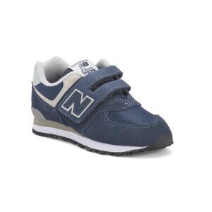 NEW BALANCE Navy Wide Leather 574 Lifestyle Sneakers (Toddler)